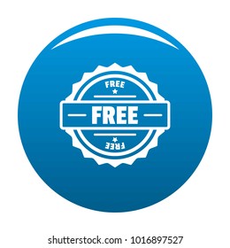 Free logo. Simple illustration of free vector logo for web