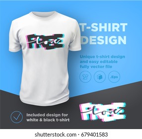 Free love. Quote typographical print design template for t-shirt. Vector illustration