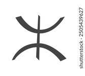 Free man berber symbol. Amazigh icon. Tamazgha people stylize