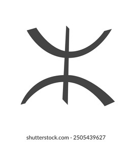 Free man berber symbol. Amazigh icon. Tamazgha people stylize