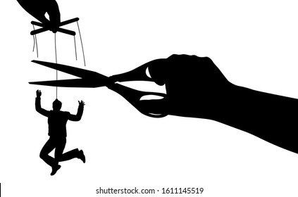 puppeteer hands silhouette