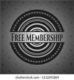  Free Membership black emblem