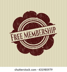 Free Membership with rubber seal texture