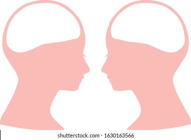 free mind inside human's head