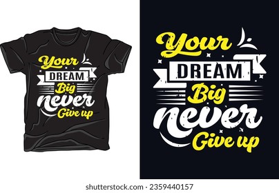 Free motivational t-shirt vector poster.