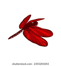 free , nice dragonfly illustration logo