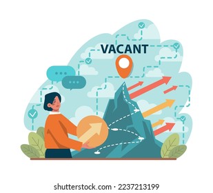 Free niche opportunity. Customer segment definition for marketing campaign development. Target group engagement. Flat vector illustration