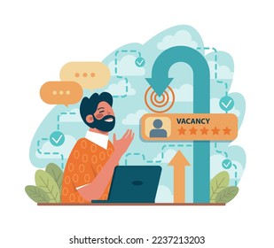 Free niche opportunity. Customer segment definition for marketing campaign development. Target group engagement. Flat vector illustration