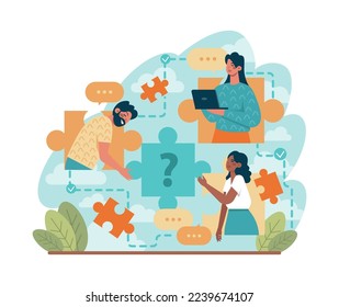 Free niche opportunity. Customer segment definition for marketing campaign development. Target group engagement. Flat vector illustration