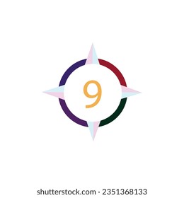 Free Number Logo Designs Vector