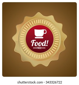 free objects or products illustration over golden color background