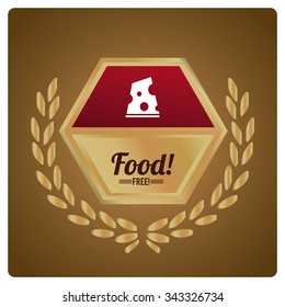 free objects or products illustration over golden color background