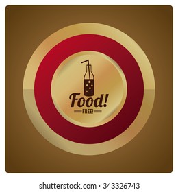 free objects or products illustration over golden color background