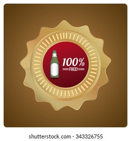 free objects or products illustration over golden color background