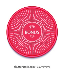 Free Offer & Bonus Badge & Stamp. Vector illustration