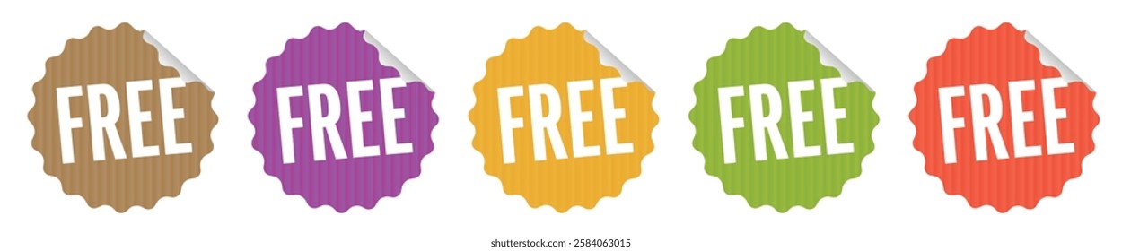 Free on kraft paper labels