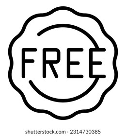 Free online offer icon outline vector. Contract order. Letter pay