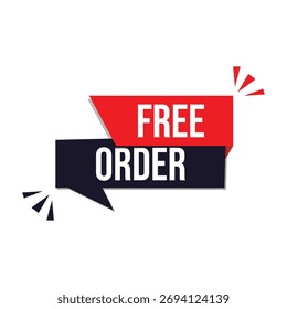 free order icon with white background