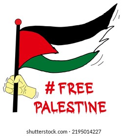Free Palestine. Abstract concept flag background. Free Palestine concept vector illustration, Save Gaza, Save Palestine