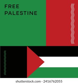 Pancarta libre Palestina modelo de cartel gráfico