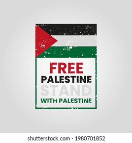 Free Palestine Custom Tshirt Design Typography Stock Vector (Royalty ...