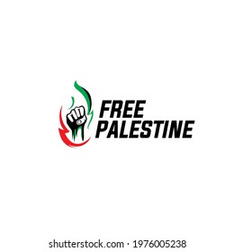 Free Palestine Design Simple Srong
