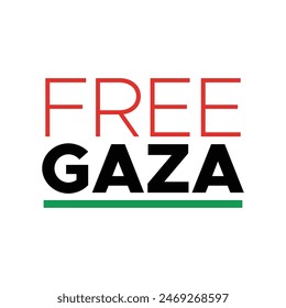 Free Palestine Flag Vektorgrafik Speichern Speichern, Gaza für Banner Illustration, T-Shirt, Poster, Aufkleber, Abzeichen, Social Media Design