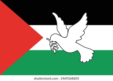 Free Palestine Flag Vektorgrafik Speichern Speichern, Gaza für Banner Illustration, T-Shirt, Poster, Aufkleber, Abzeichen, Social Media Design