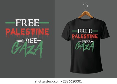 Free Palestine Free Gaza T-Shirt Design Free Download 