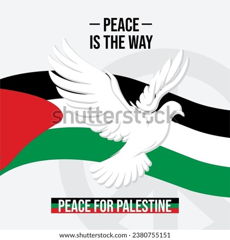 Free Palestine. No war. Flag of Palestine. Support for Palestine. Peace for Palestine. Stop war. 