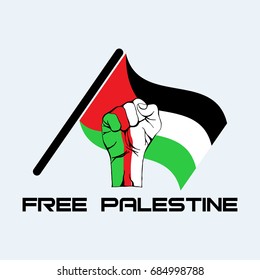 Free Palestine Paint Flag Illustration Stock Vector (Royalty Free ...
