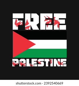 Palestina Libre apoya Palestina Bandera Palestina Diseño Banner Web y camiseta, palestina, libre gaza, libre palestina