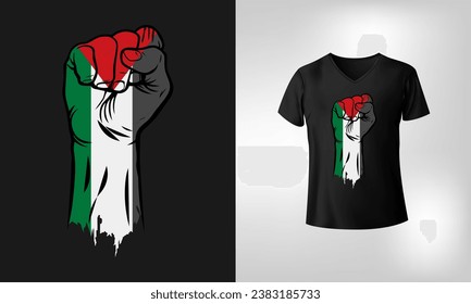 Free palestine t-shirt design. t-shirt design free Gaza free Palestine.