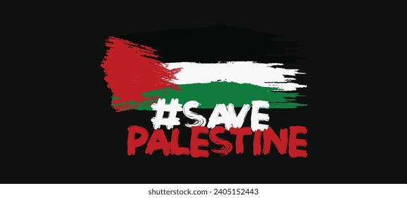 Free Palestine t-shirt design. T-shirt design free Gaza free Palestine. Save Palestine. Palestine flag. Gaza War. Shirt Design or cover banner. Awareness post. Free Palestinian Flag. Stop killing.