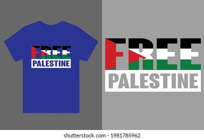 Free Palestine T-shirt Vector Design