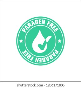 Free parabens, vectorized icon.