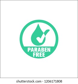 Free parabens, vectorized icon.