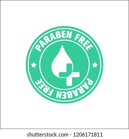 Free parabens, vectorized icon.