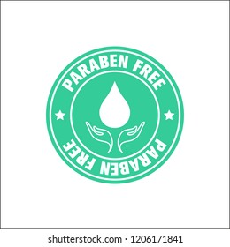 Free parabens, vectorized icon.