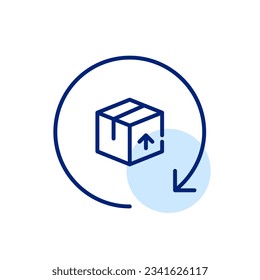 Free parcel return service. Pixel perfect icon