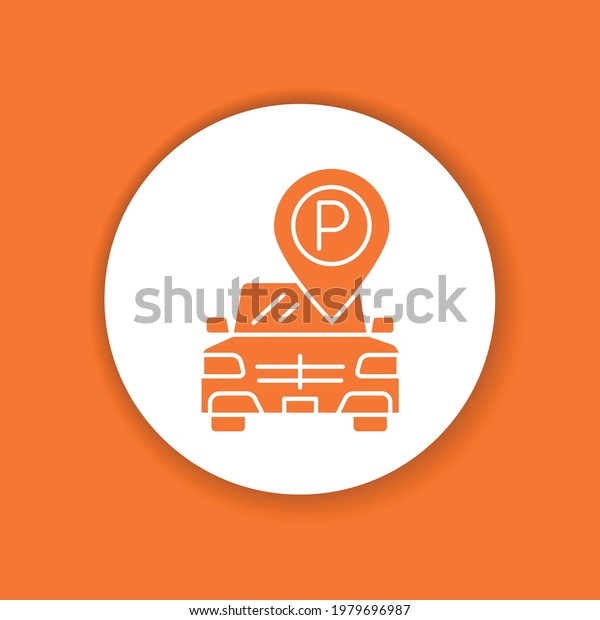 Free parking color\
glyph icon. Additional service symbol. Hotel amenities sign.\
Pictogram for web page, mobile app, promo. UI UX GUI design\
element. Editable stroke.