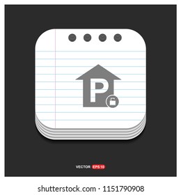 Free parking place icon - Free vector icon