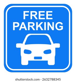 Free parking sign icon Vector illustration design
