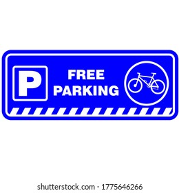 Free Parking, sign and sticker
