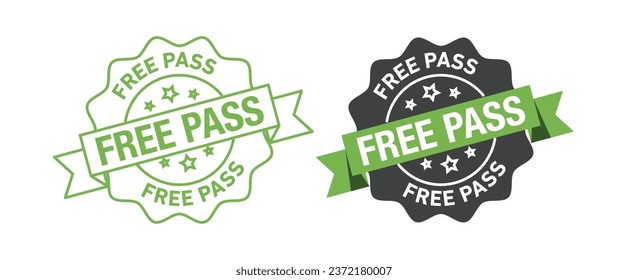 Free pass rounded vector symbol set