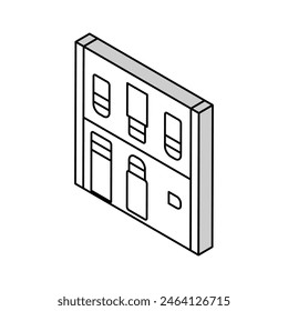 free place on parking isometric icon vector. free place on parking sign. isolated symbol illustration