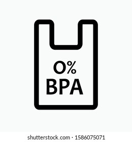 Free Plastic Icon - No BHA  Vector, Sign and Symbol for Design, Presentation, Website or Apps Elements.