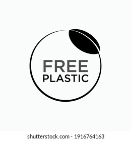 Free Plastic Icon. Non Pollutting Material Symbol - Vector.