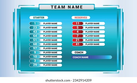 FREE PLAYER NAME BOARD SOCCER SUPER BIG MATCH FOOTBALL TEAMS LOWER THIRD CHAMPIONSHIP BACKGROUND TEMPLATE