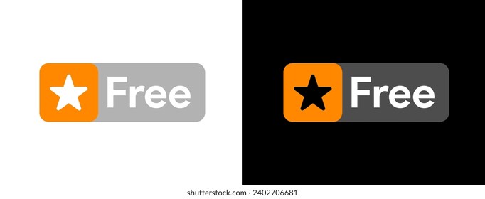 Free premium content sign. Gratis video blog badge. Special offer icon. Limited special blog. Video hub star. Vector illustration.